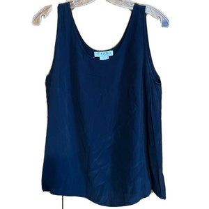 Chaus Black Shell Tank Top Flowy Summer Cruisewear Women's Large  nice flowy mat